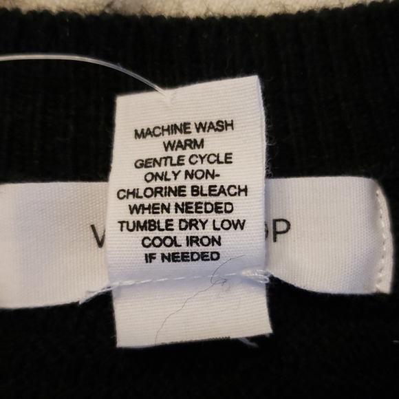 Workshop republic clothing black ribbed sweater M - Picture 7 of 7